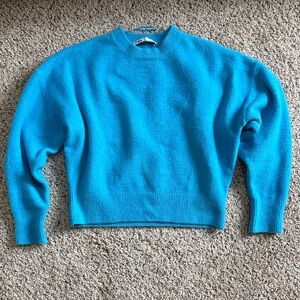Zara Vibrant Blue Crew Neck Sweater